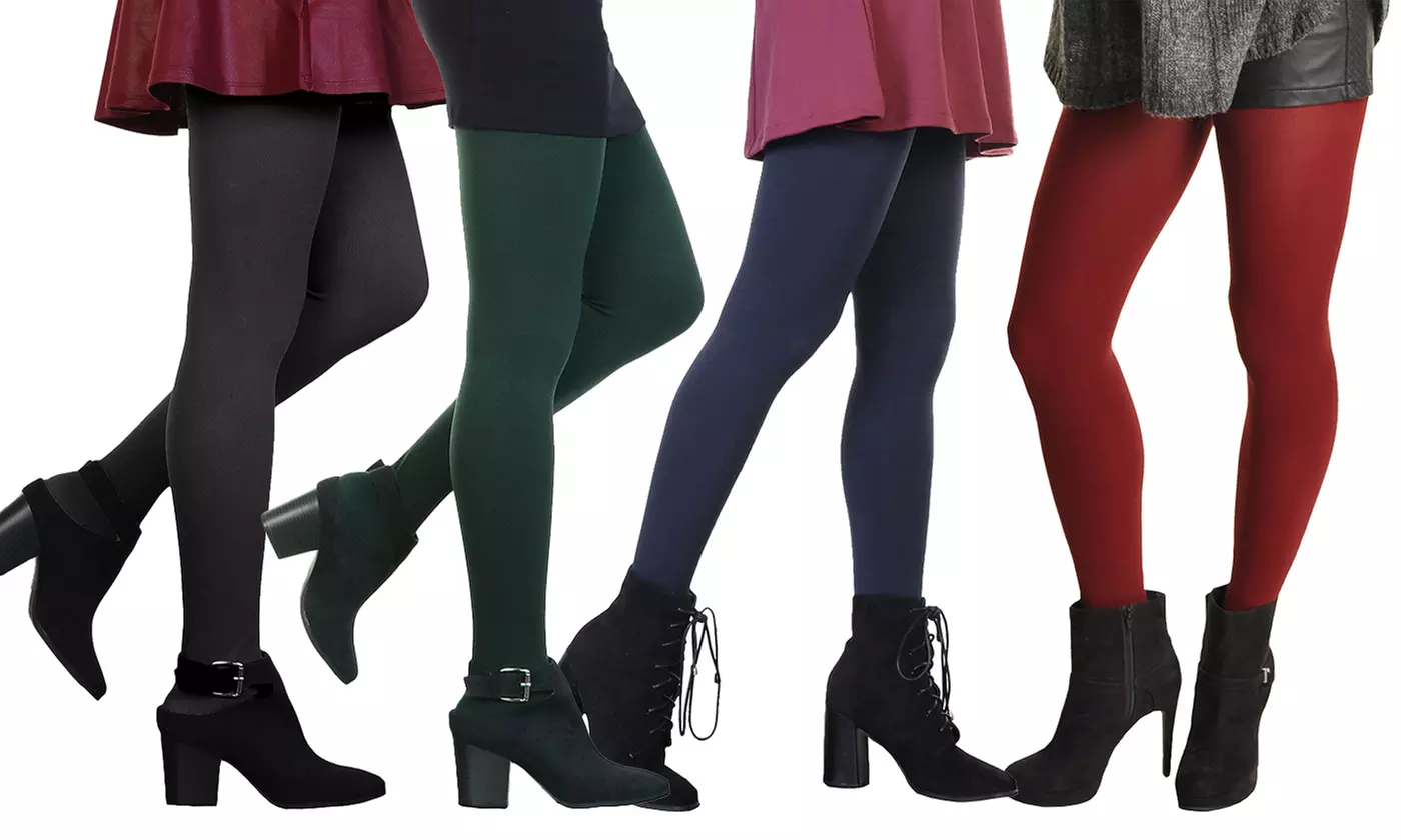 Angelina Women's Fleece-Lined Tights (6-Pack) - Primary Image