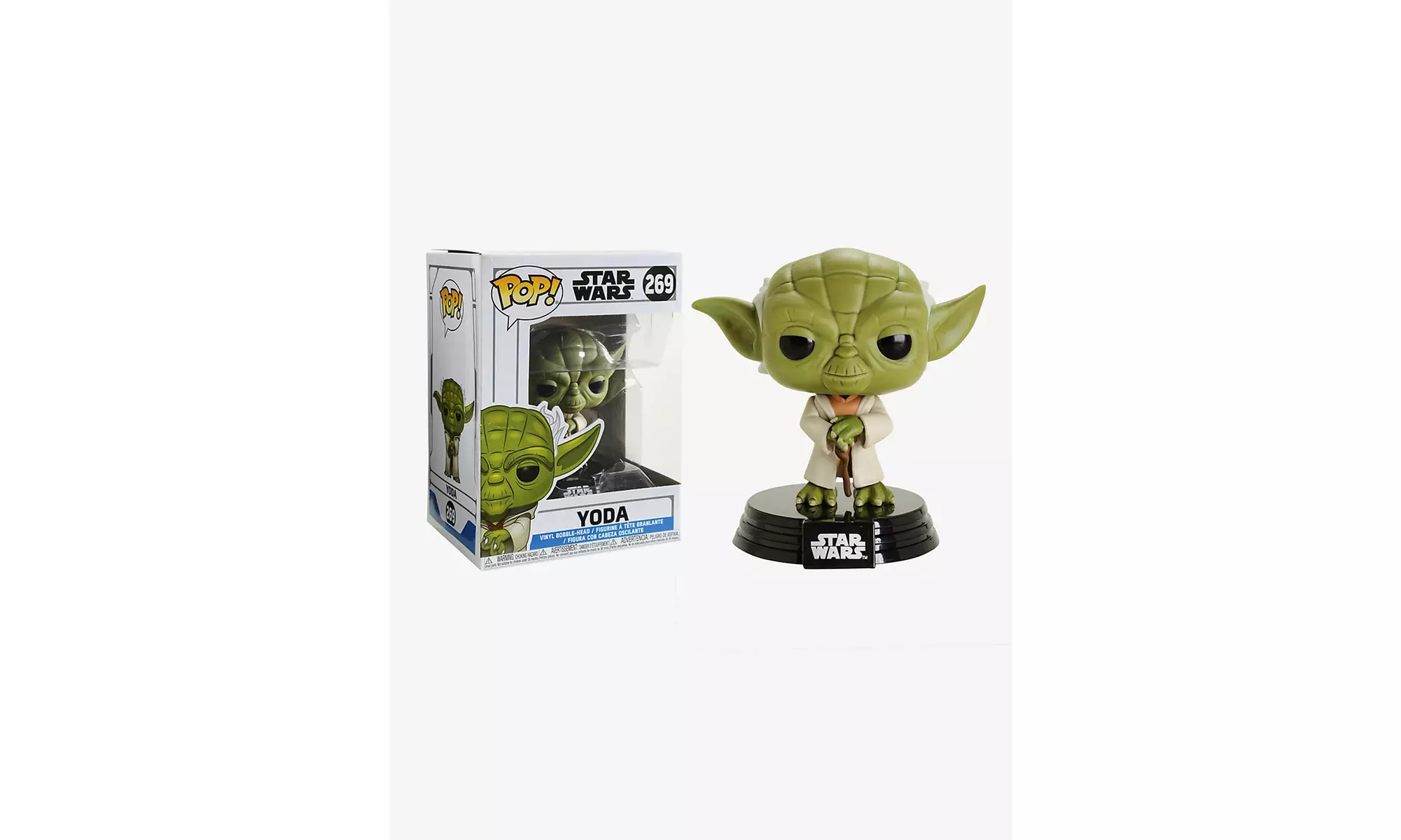 Funko Pop! Bobble Head -  Star Wars the Clone Wars - Yoda - Second Medium
