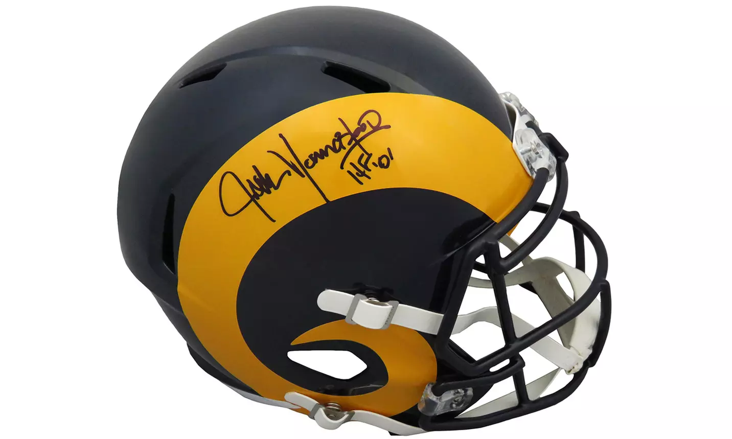 Jack Youngblood Signed Rams T/B Riddell F/S Speed Replica Helmet w/HF'01 - Primary Image