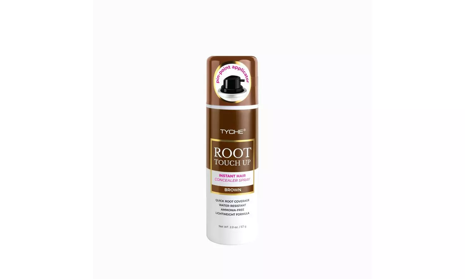 Tyche Root Touch Up Instant Hair Concealer Spray 2 oz, 3 Colors - Second Medium