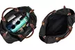 ELLE Luxe Journey 30L Twill and Vegan Leather Weekender Duffel Bag - Second Medium