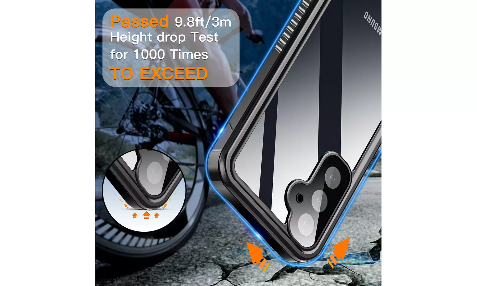 For Samsung Galaxy A55 5G Case Waterproof Heavy Duty Screen Protector Cover 