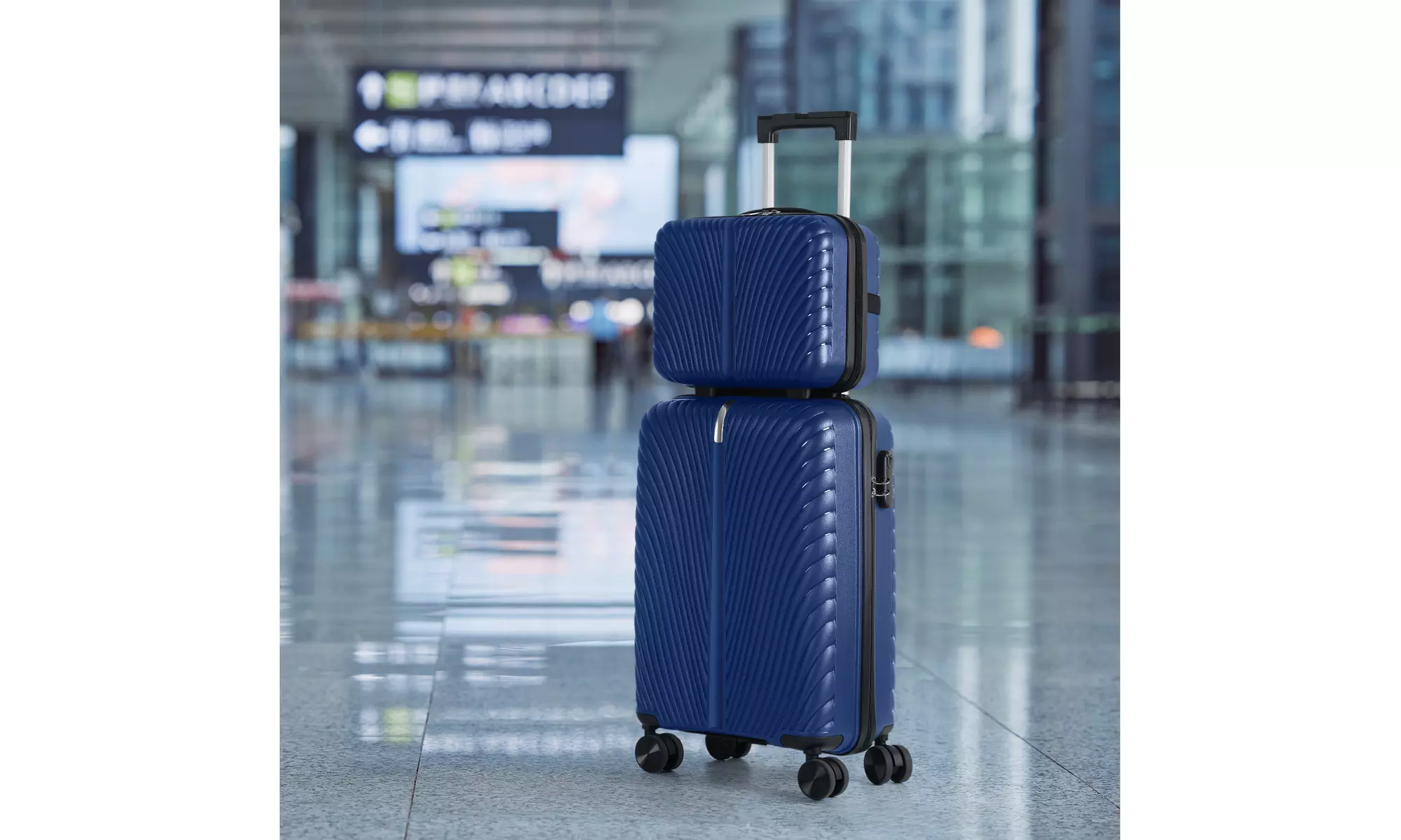 Dual Spinner Hard-Sided Carry-On Two-Piece Luggage Set