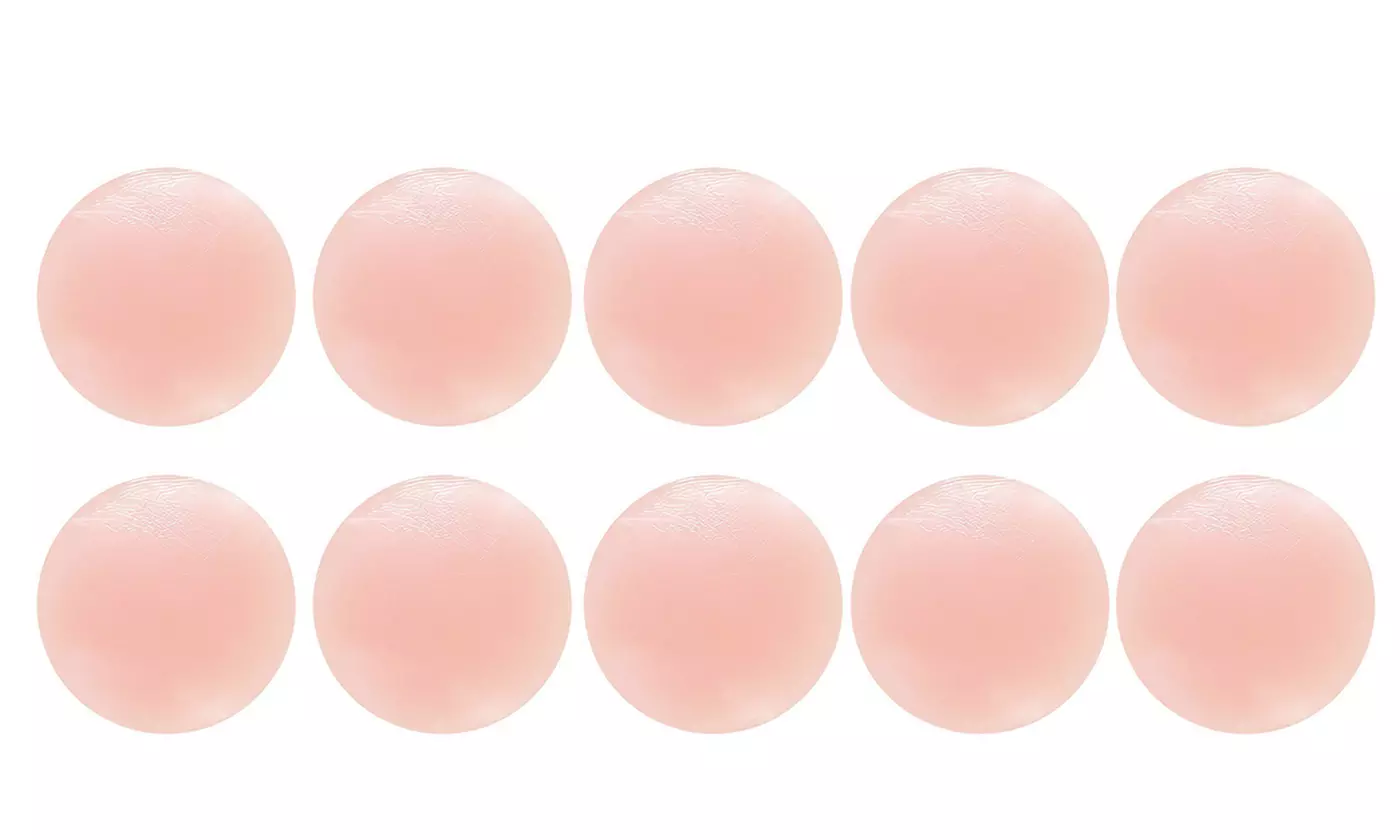 Women Adhesive Reusable Silicone Round Breast Nippleless Covers