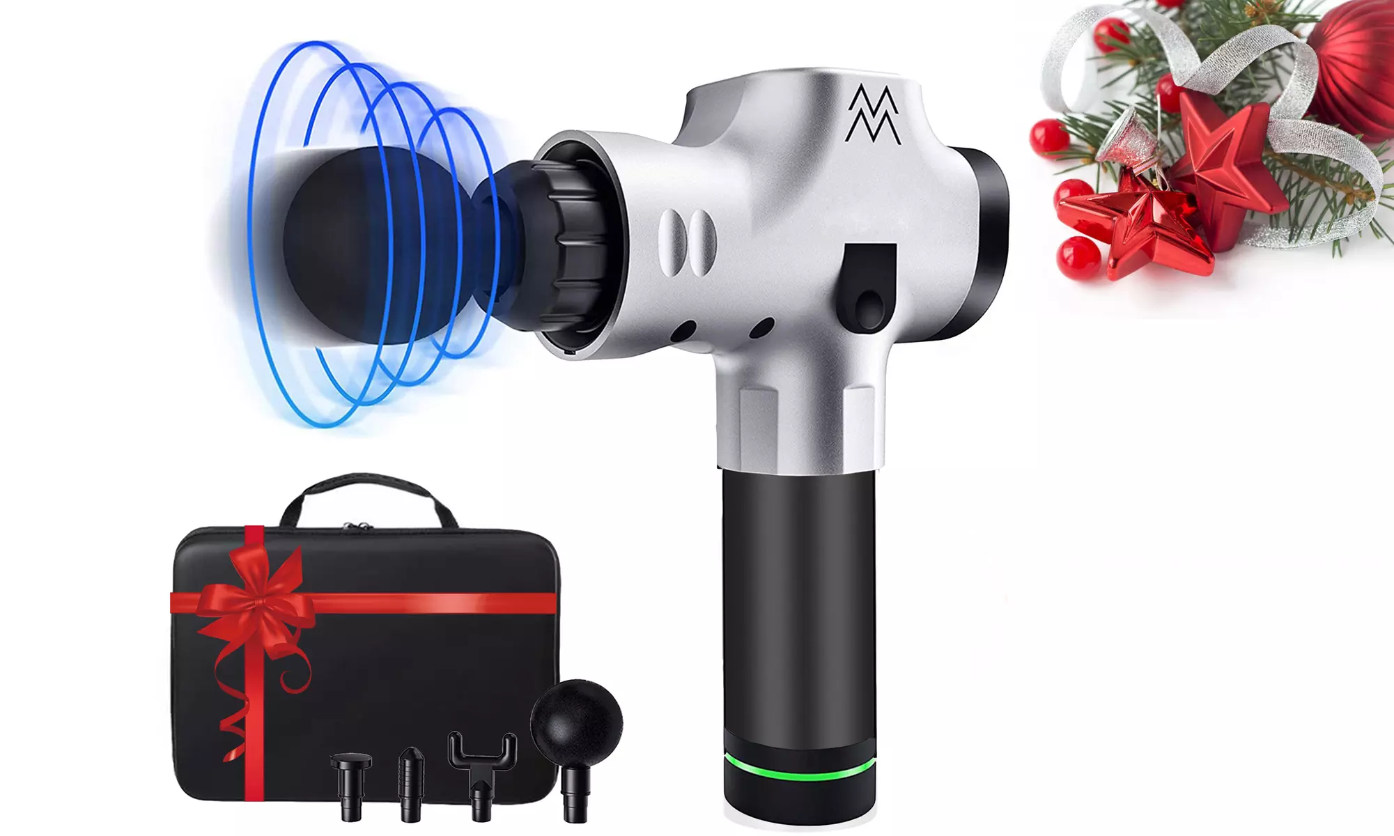 30 Speeds Massage Gun Handheld Deep Tissue Muscle Massager Percussion Device - Second Medium