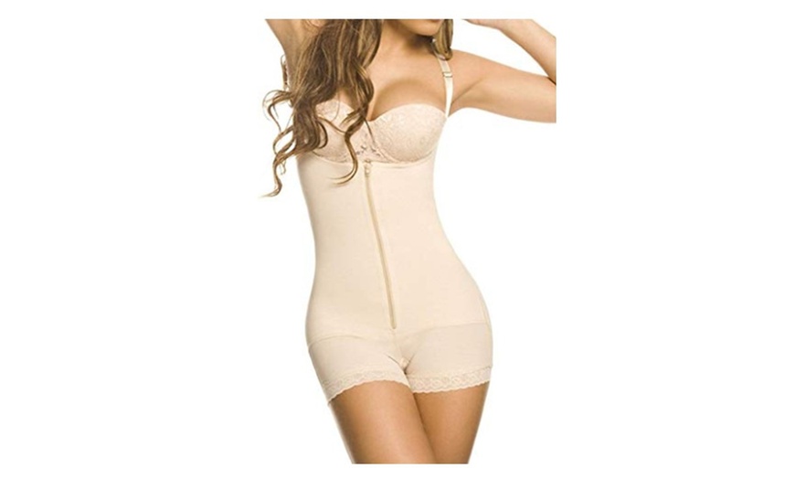 Women Seamless Firm Control Shapewear Faja Open Bust Bodysuit Body Shaper Groupon 9561