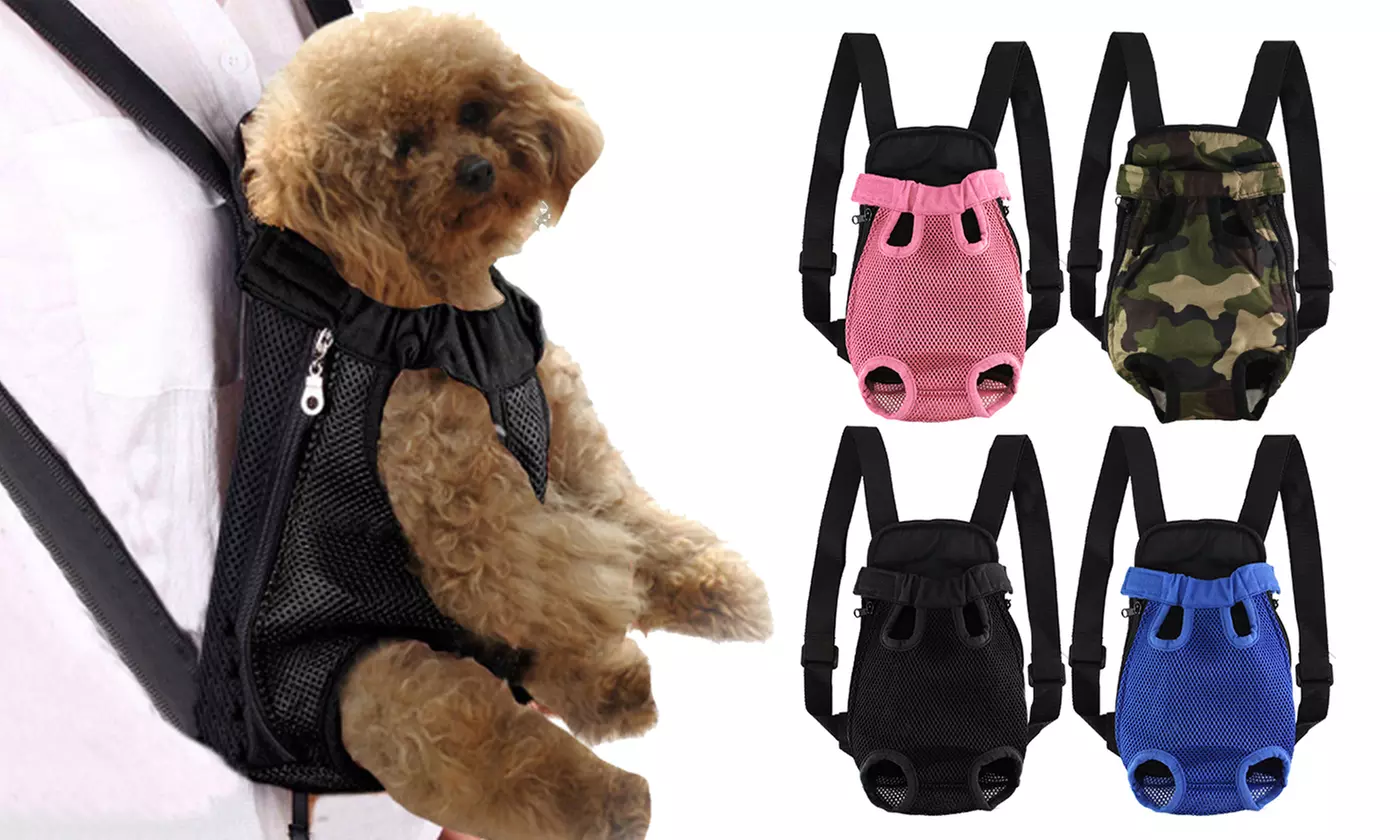 Hands Free Pet Carrier Backpack Nylon Mesh Pet for Dogs Tote Sling Carrier