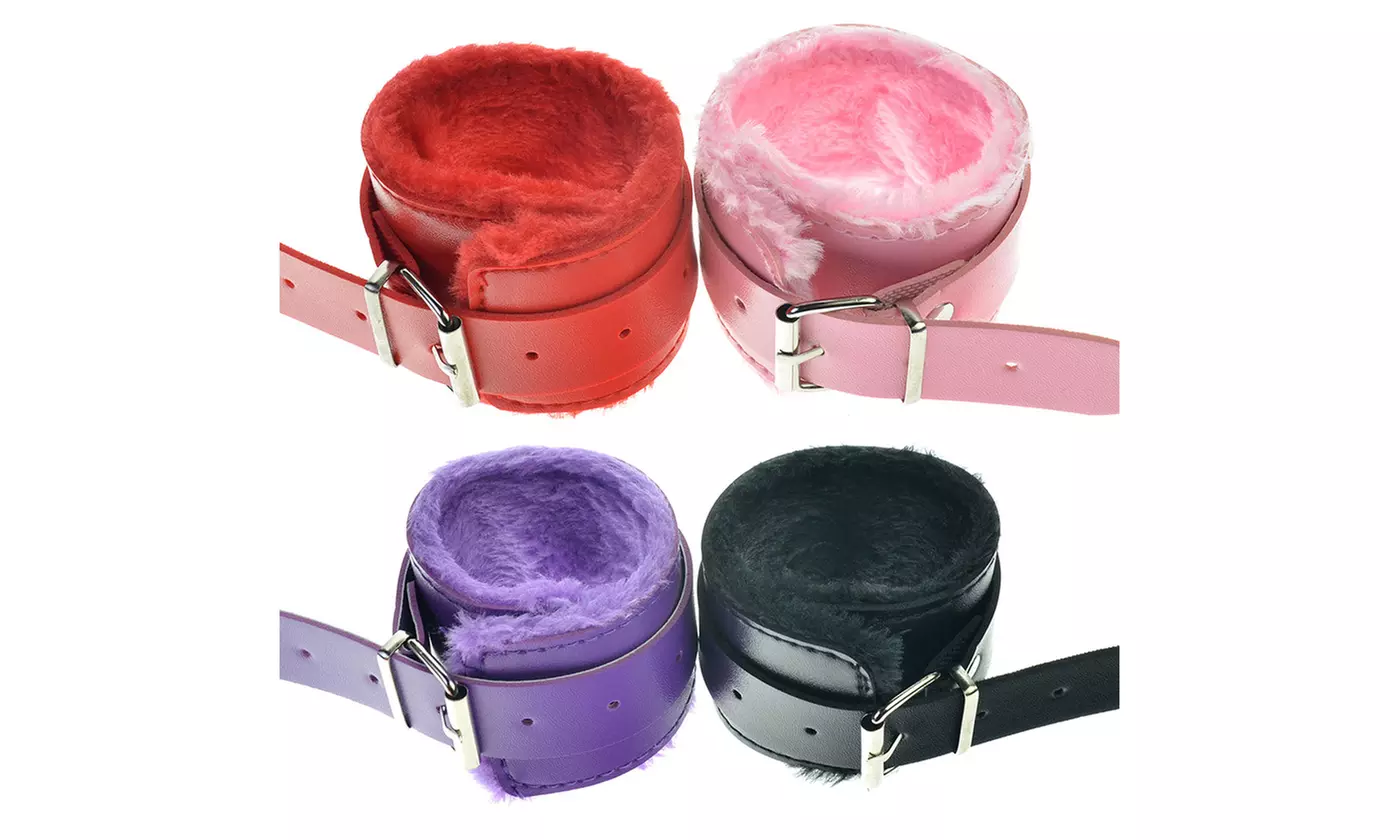 Handcuffs Up Leather Hand Ring Ankle Cuffs Restraint  position helpers - Primary Image