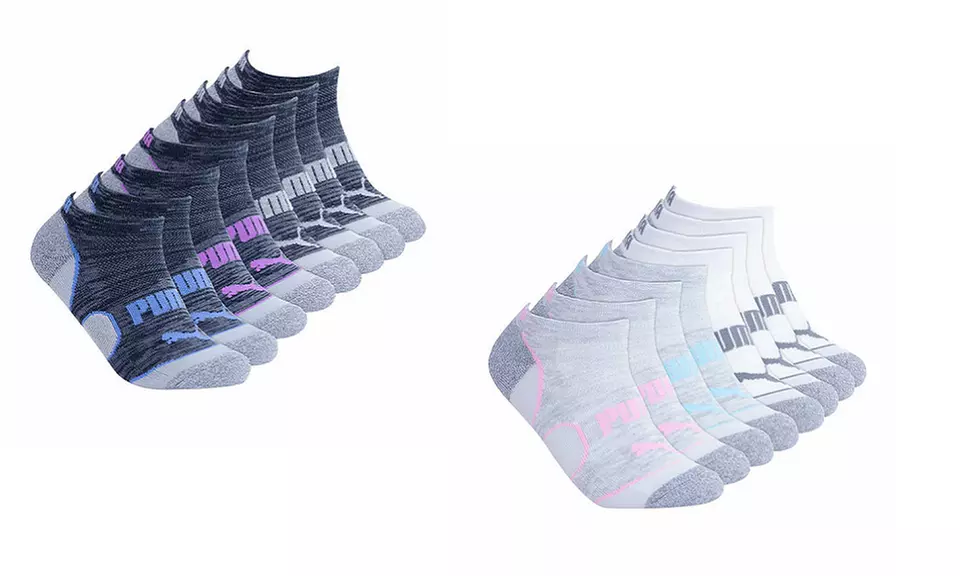 Puma Ladies' No Show Moisture Control Arch support Sock 8 OR 16 pack - Primary Image