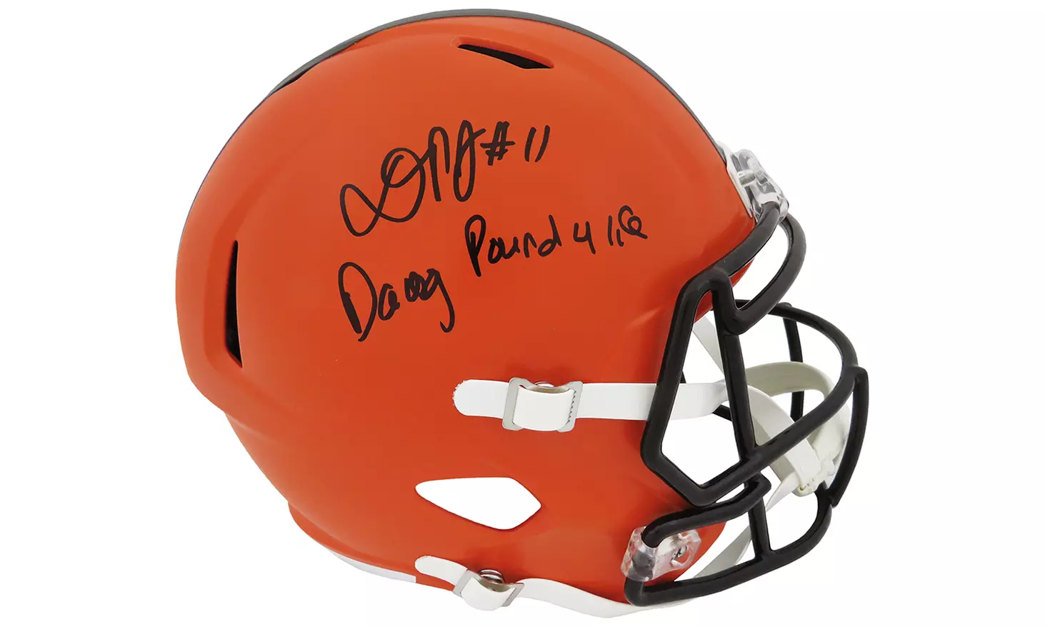 Donovan Peoples-Jones Signed Browns Riddell F/S Speed Rep Helmet w/Dawg Pound - Primary Image