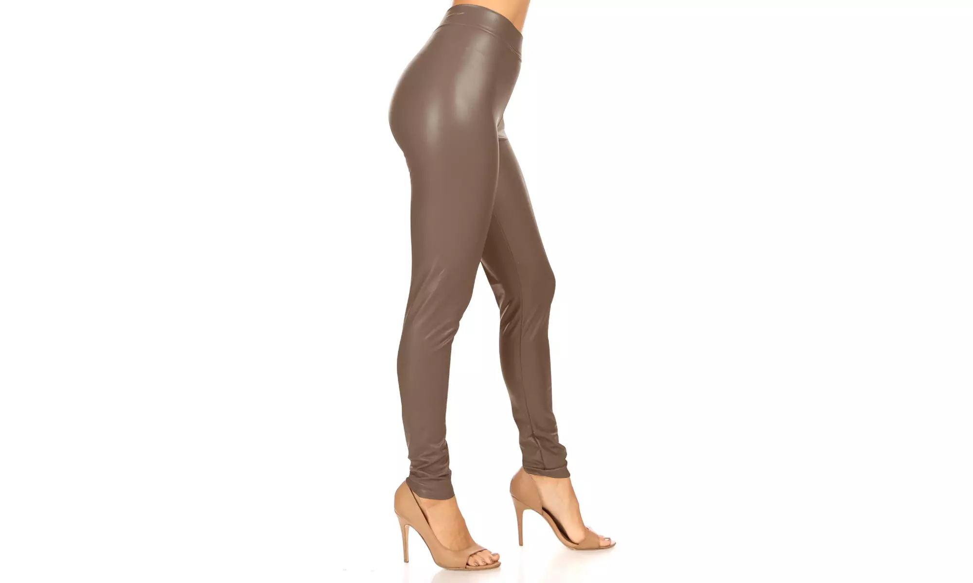 Women's Casual Faux Leather Legging Pants