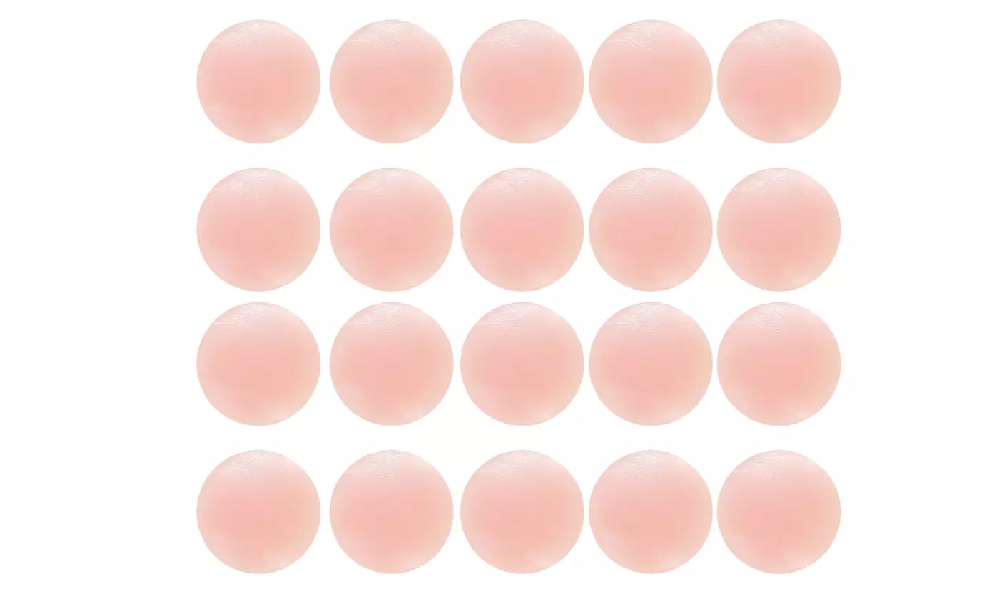 Women Adhesive Reusable Silicone Round Breast Nippleless Covers