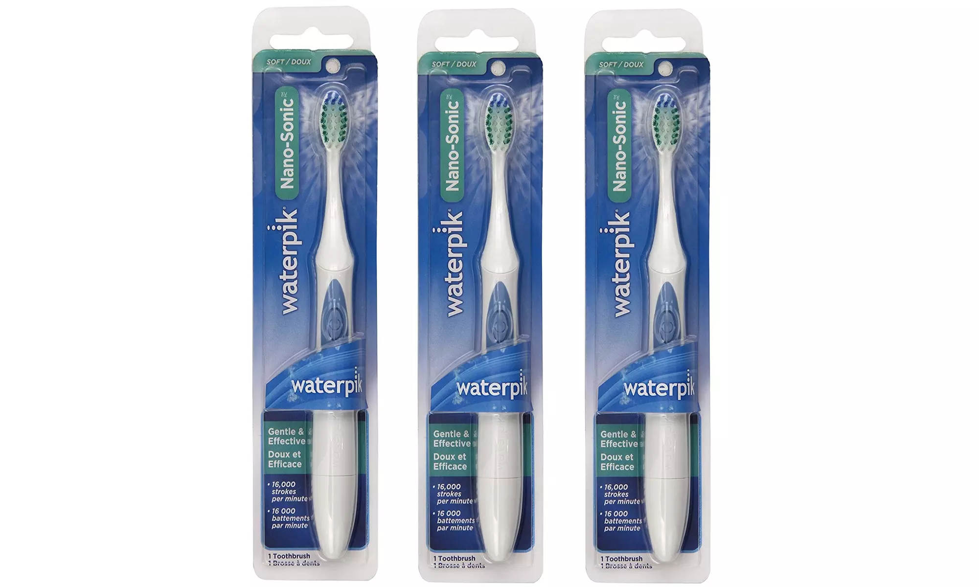 Waterpik Nano Sonic Toothbrush White with Blue Accents - Second Medium