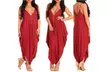 Women's Jumpsuit Summer Sexy Deep V-Neck Nightclub Dresses - Second Medium