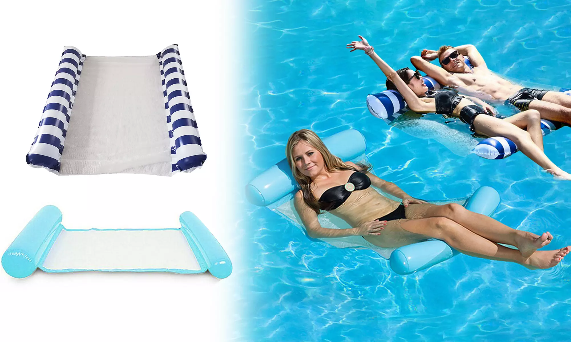 Single/Double Multi-Purpose Inflatable Pool Floats for Adults - Primary Image