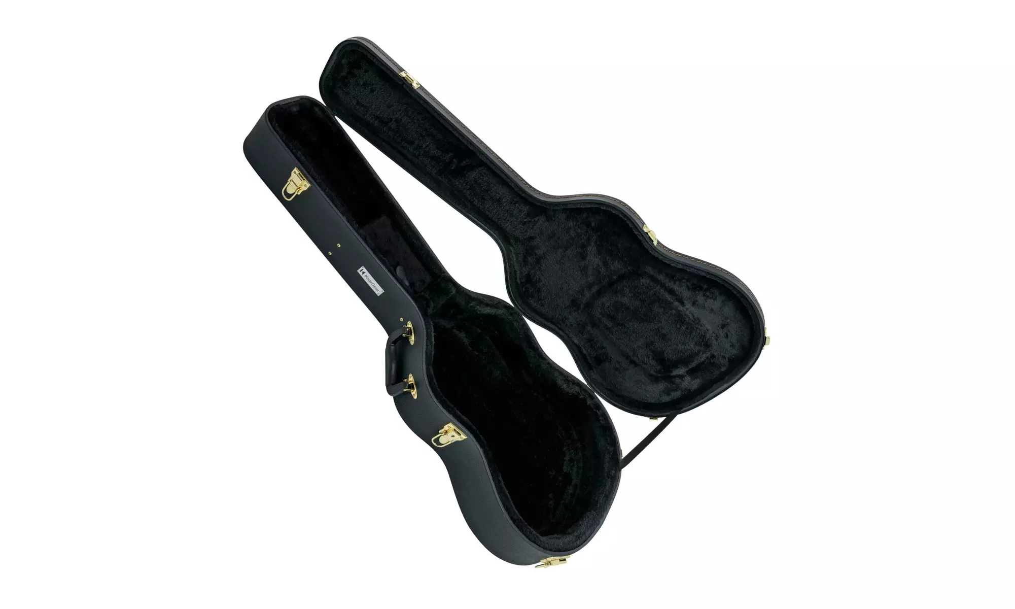 Knox KN-GC02 40 inch Hard Shell Acoustic Concert Guitar Case with Gold Hardware - Primary Image