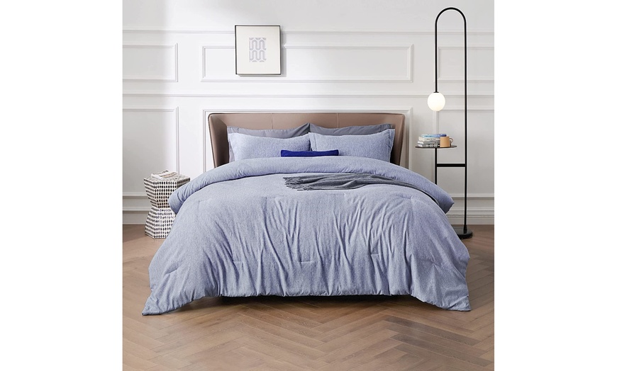 Up To 34% Off On Bedsure Blue Comforter Set ... | Groupon Goods