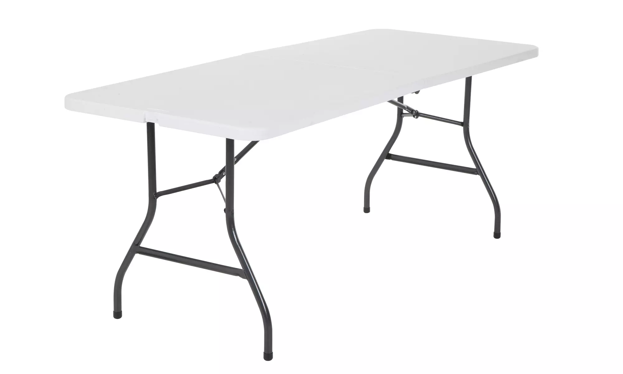 Cosco 6 Foot Centerfold Folding Table, White - Primary Image