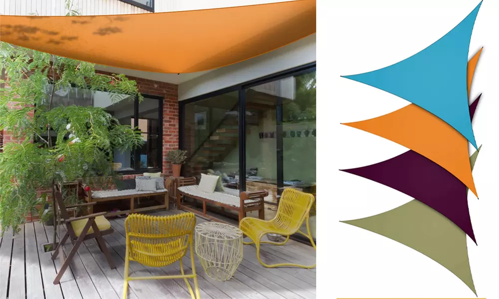 9.84ft Triangle Sunshade Patio Cover Sail Top Canopy Sunscreen Awning Shelter - Primary Image