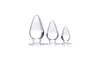 Master Series Triple Cones Anal Plug - Clear set of 3