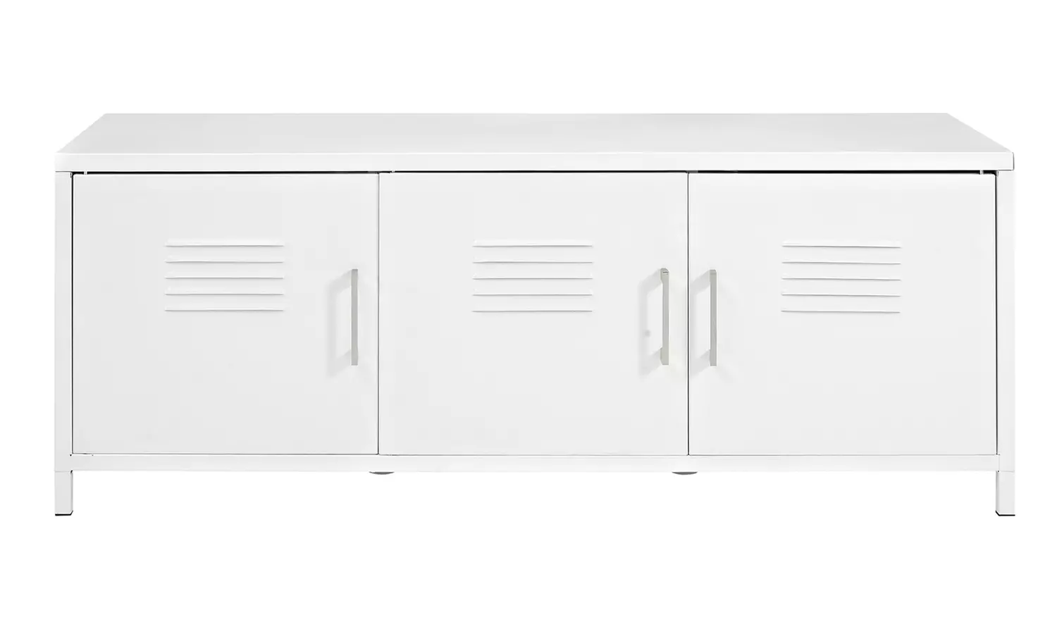 WE Furniture 48" Metal Locker Style Storage Bench - Primary Image