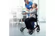 Folding Medical Rollator Lightweight Aluminum Walker Seniors w Adjustable Handle - Second Medium