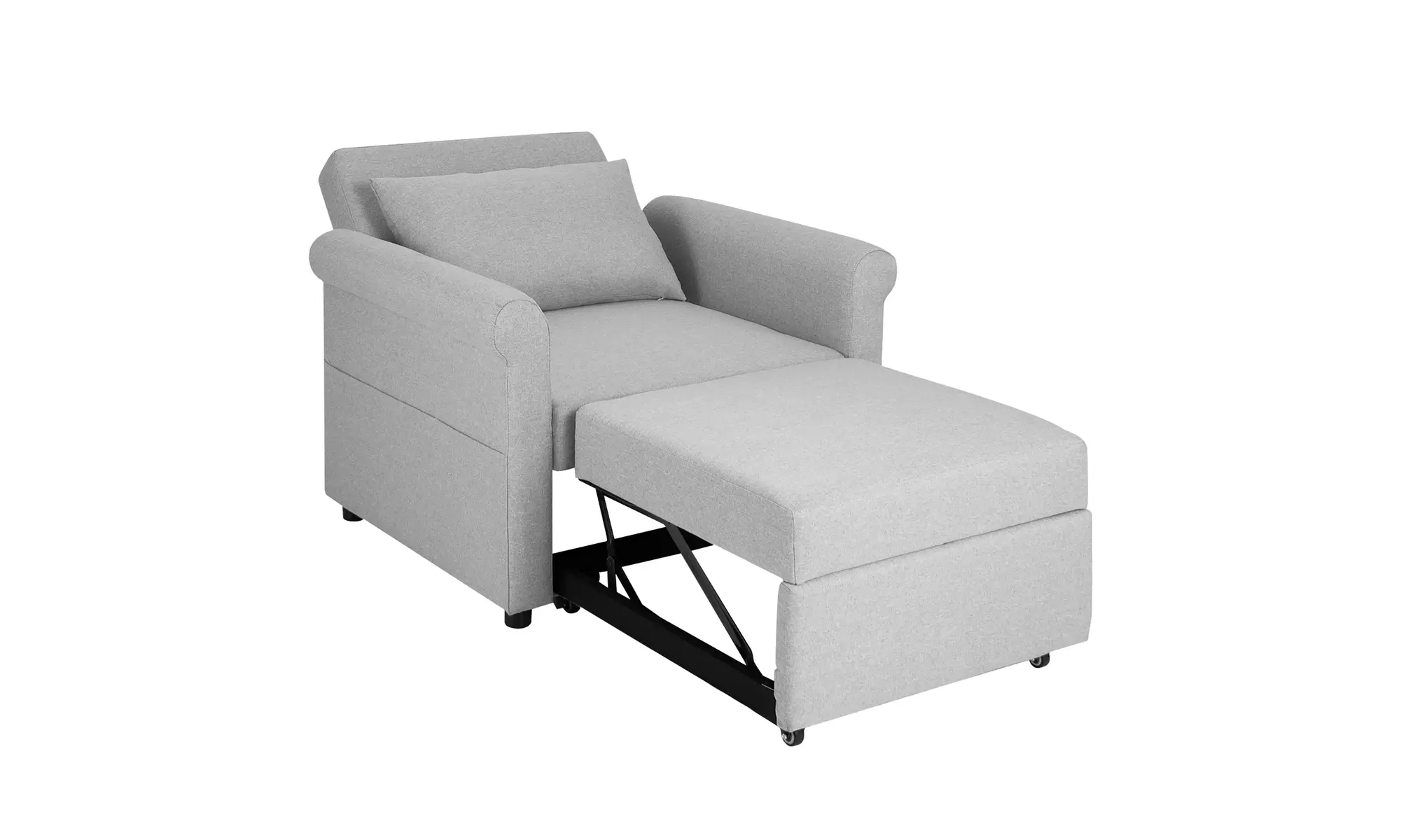 Costway Convertible Sofa Bed 3-in-1 Pull-out Sofa Chair Adjustable Reclining - Primary Image