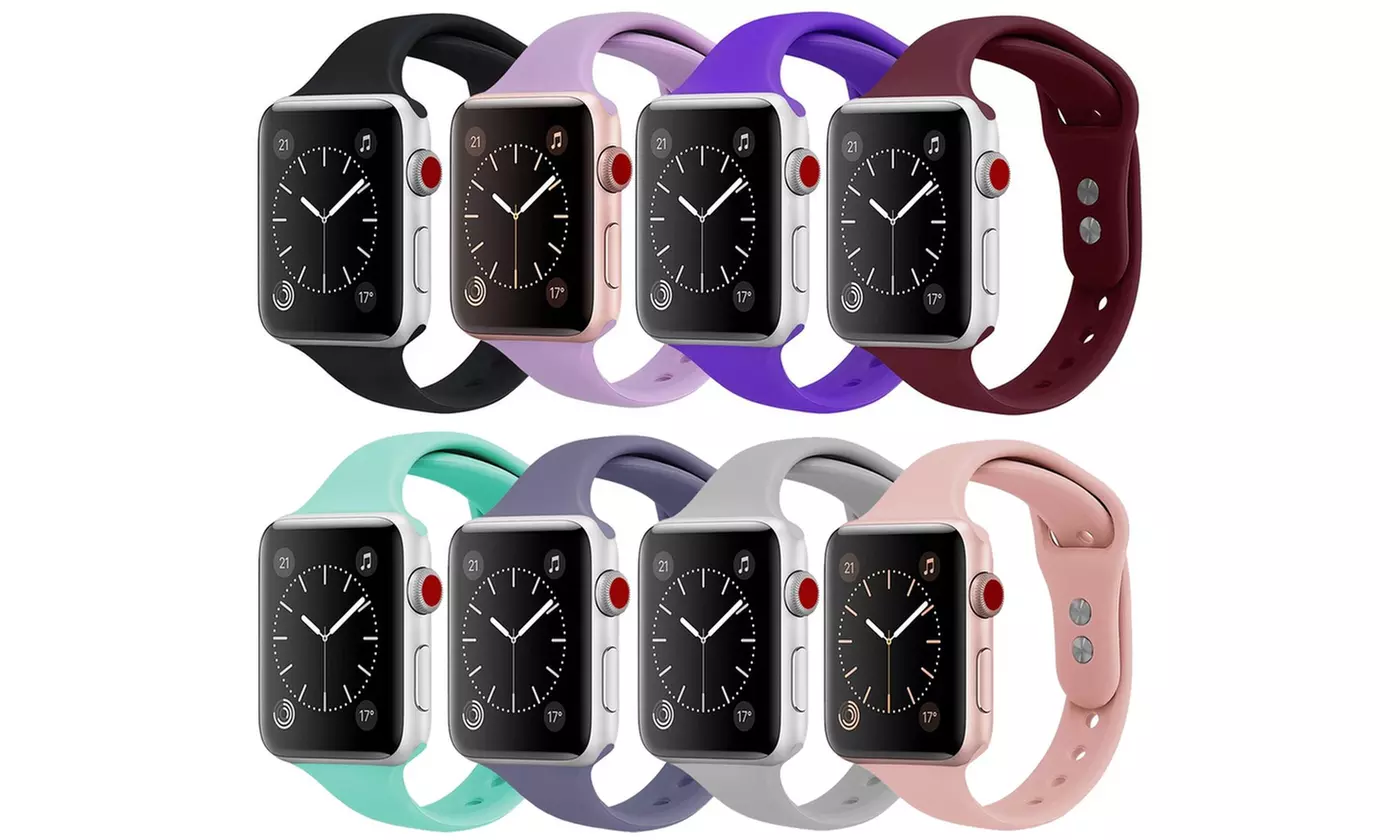Silicone Slim Band for Apple Watch Series All Series