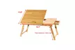 Height Adjustment Laptop Tray Desk Foldable Lazy Table Bed Tray With Drawer DZT - Second Medium
