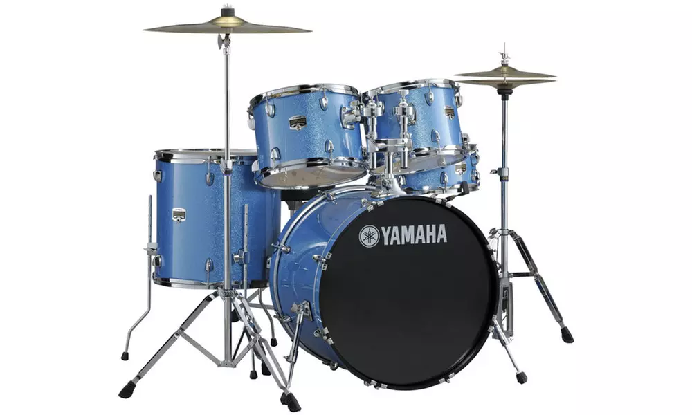 Yamaha Gigmaker Std 5 Piece Drum Set w/ Hdwr - Blue Ice Glitter - Primary Image