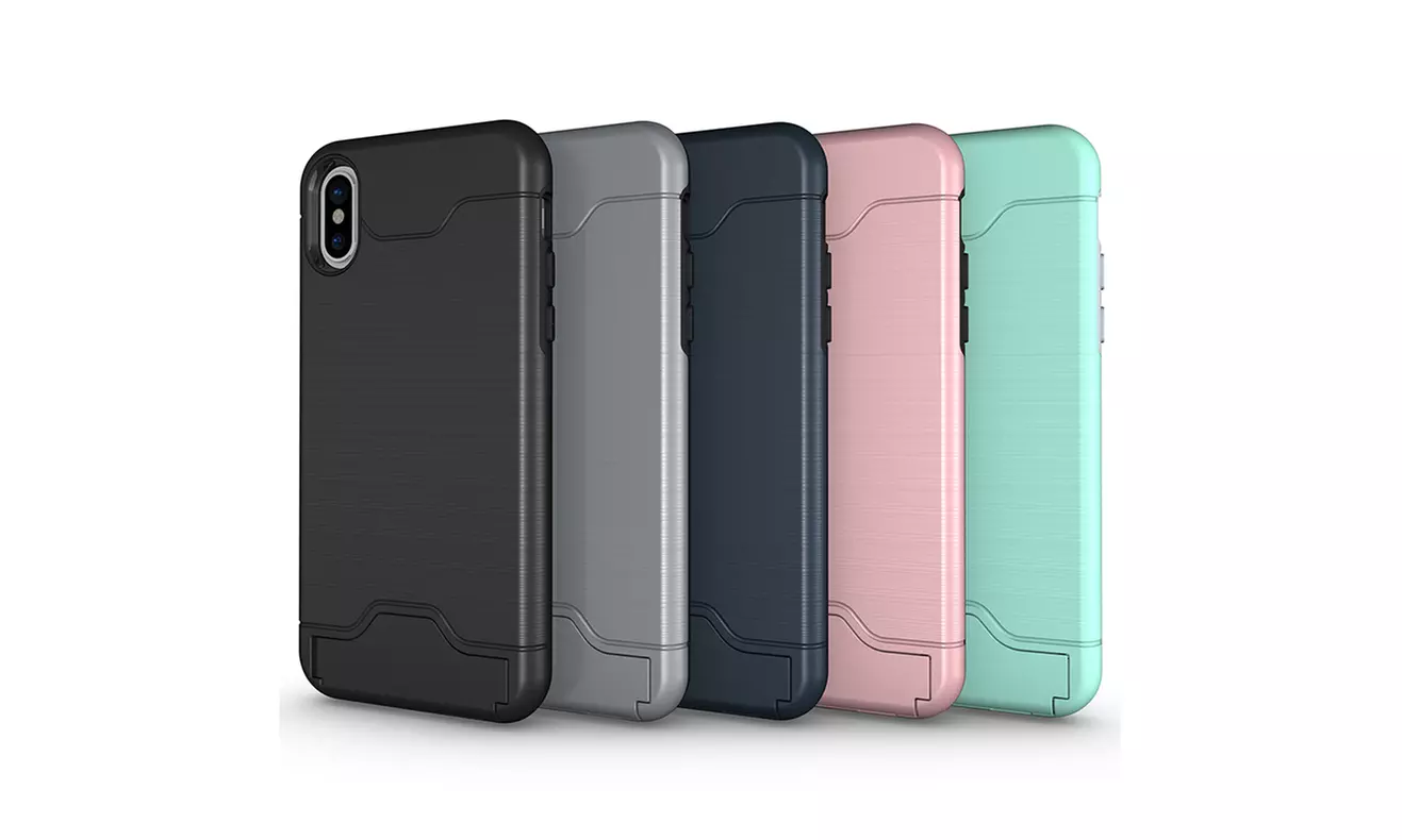  Waloo Kickstand Credit Card Holder  Case for iPhone X  - Primary Image