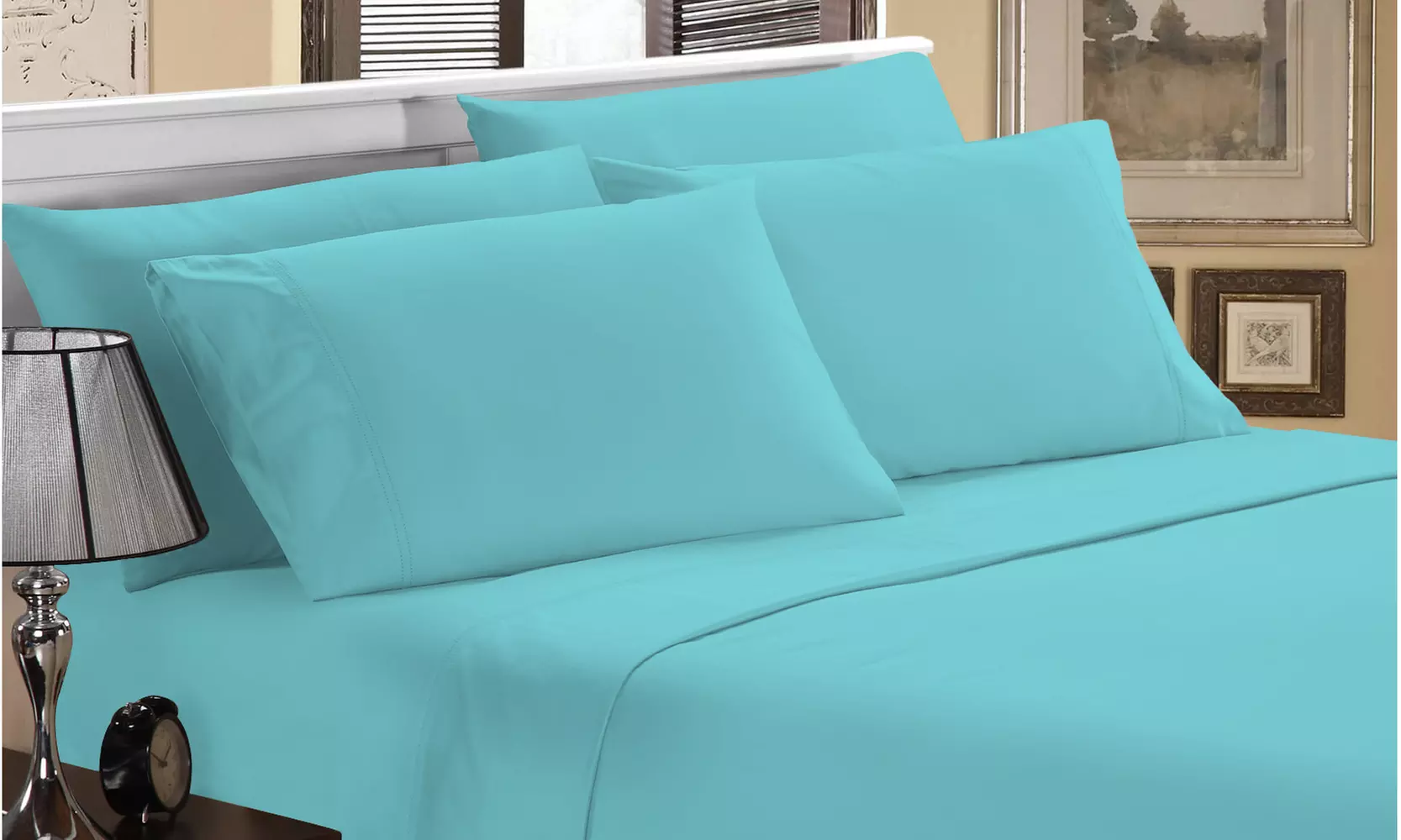Luxury Home 1800 Series Super Soft Bamboo-Blend Sheet Set (6-Piece)