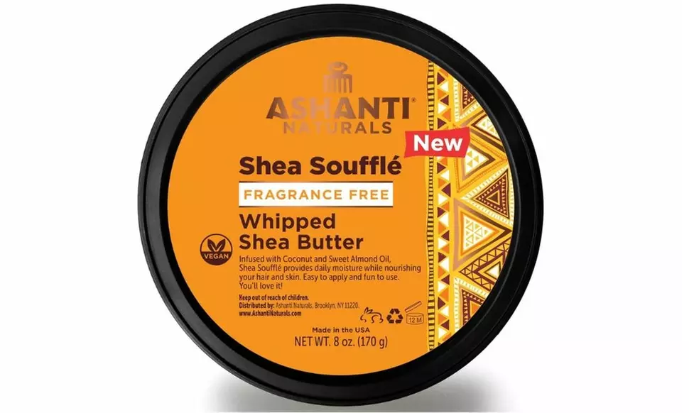 Ashanti Naturals Shea Butter Creamy, Solid and Souffle (Multiple Options)