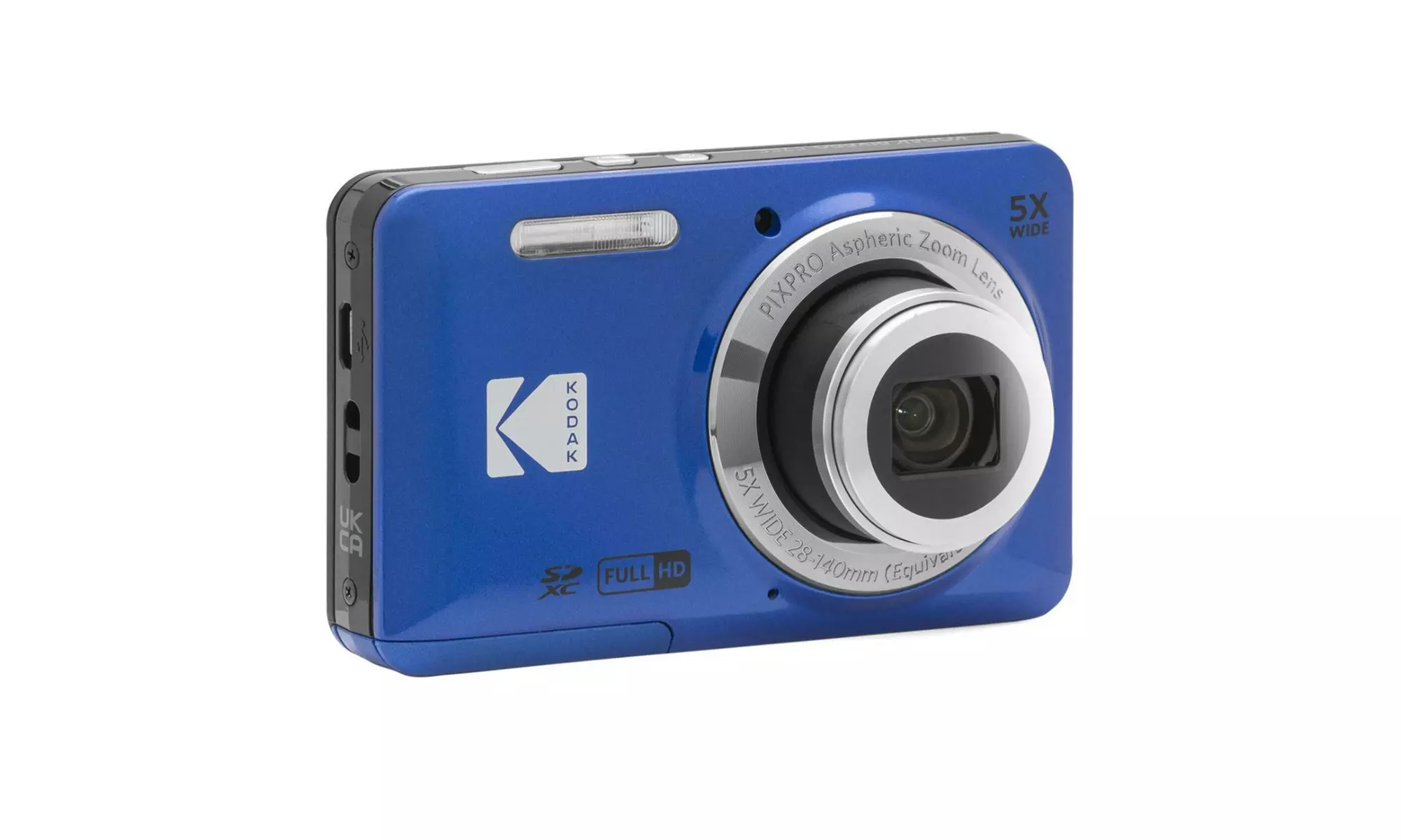 Kodak PIXPRO Friendly Zoom FZ55 Digital Camera (Blue) with Camera Case Bundle - Second Medium