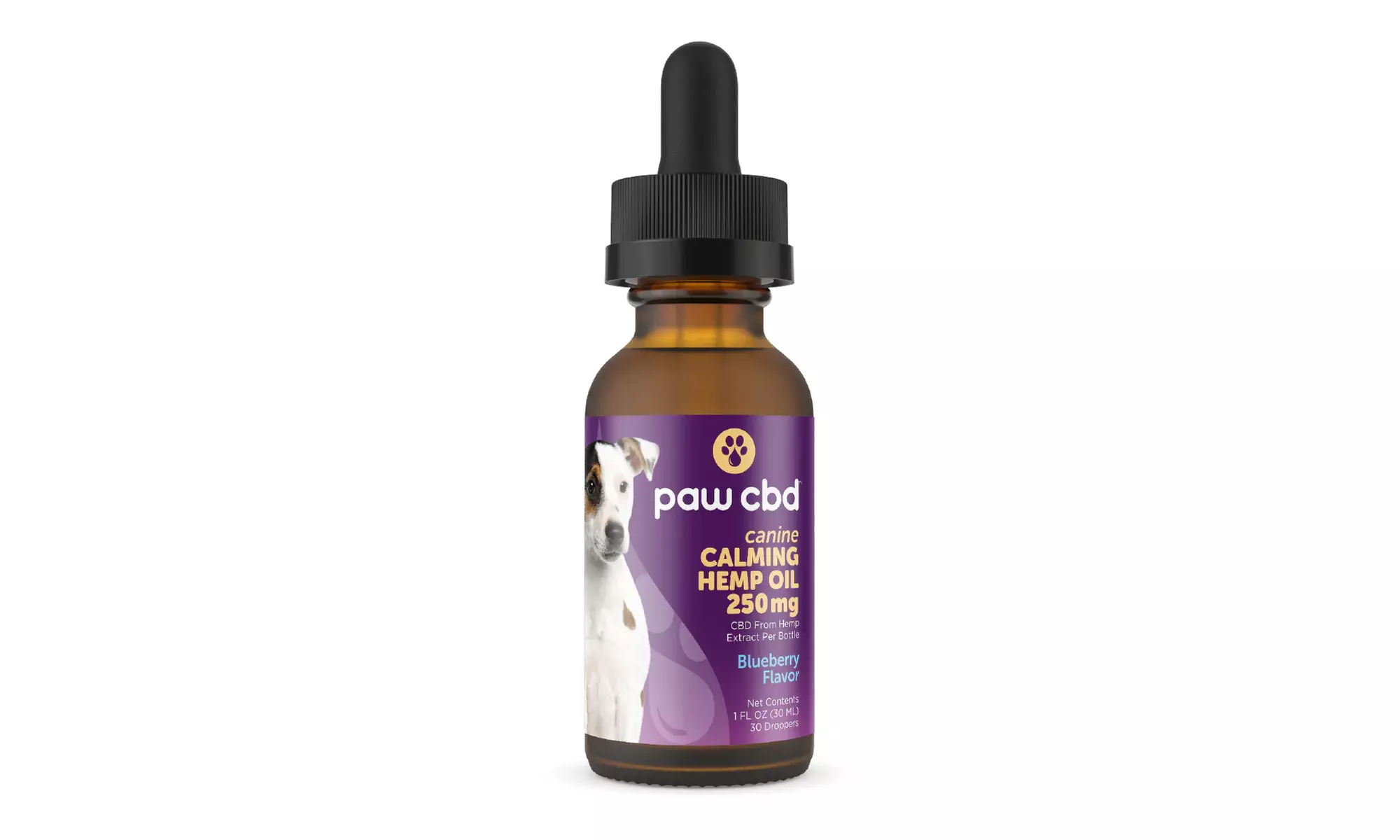 Calming CBD Dog Oil Tincture Blueberry with Melatonin - 250MG from cbdMD