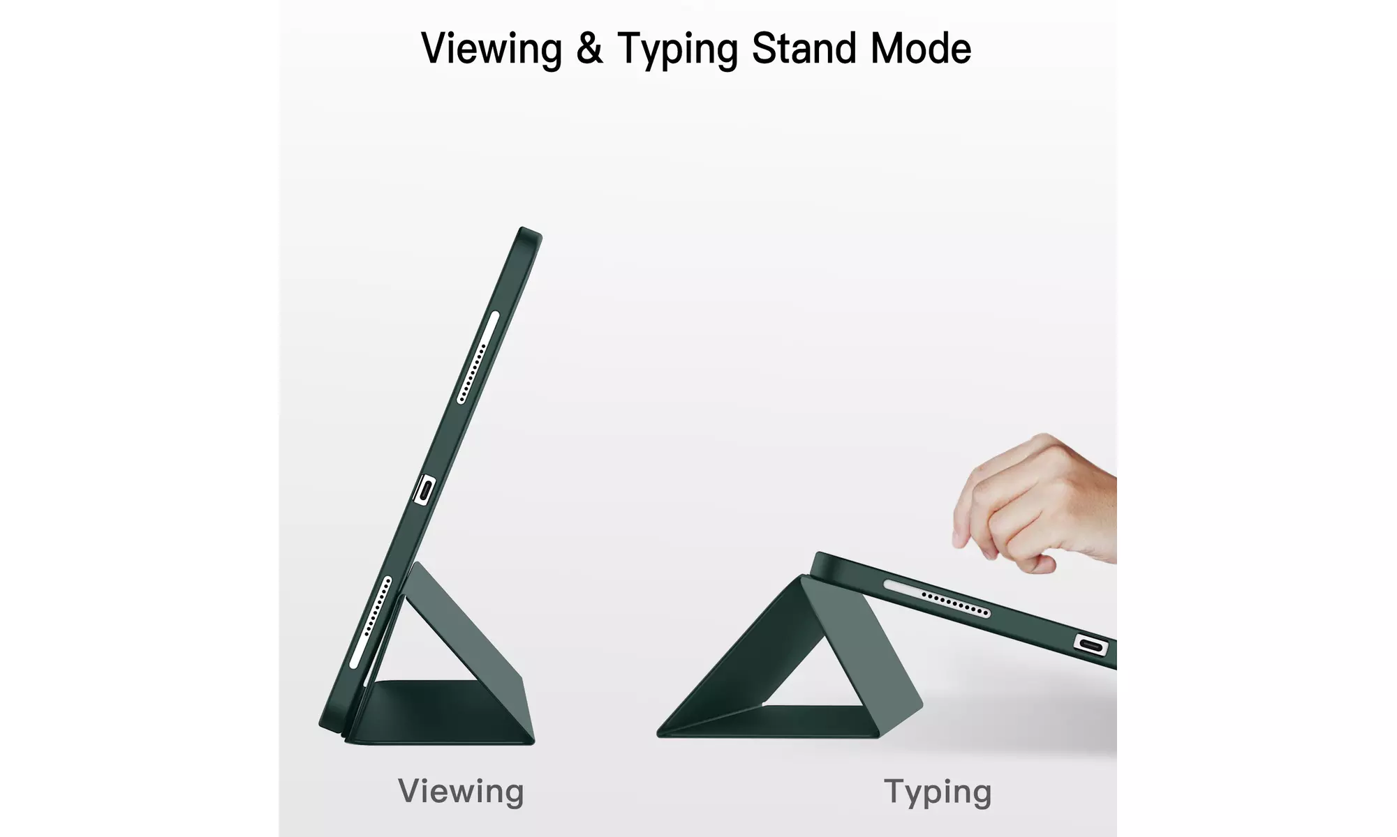 iPad Pro 12.9'' (2022/2021) Case with Pencil Holder, Support 2nd Pencil Charging