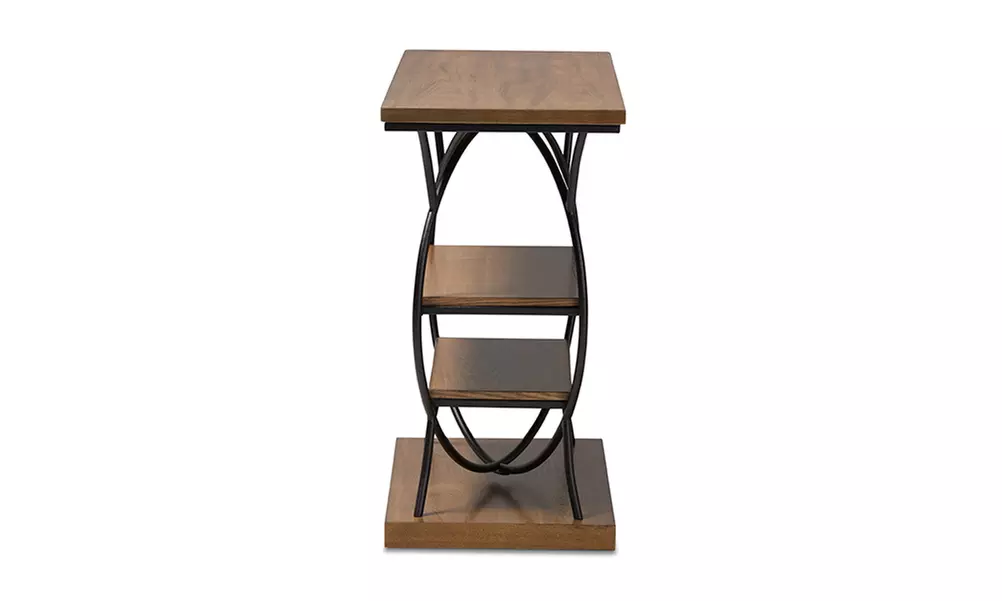 Brado Rustic Industrial Wood and Metal Console Table - Primary Image
