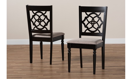 Renaud Modern Sand Fabric Upholstered 2-Piece Dining Chair Set