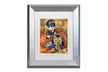 Jenny Newland 'Halloween Kittens' Matted Silver Framed Art - Second Medium