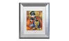 Jenny Newland 'Halloween Kittens' Matted Silver Framed Art