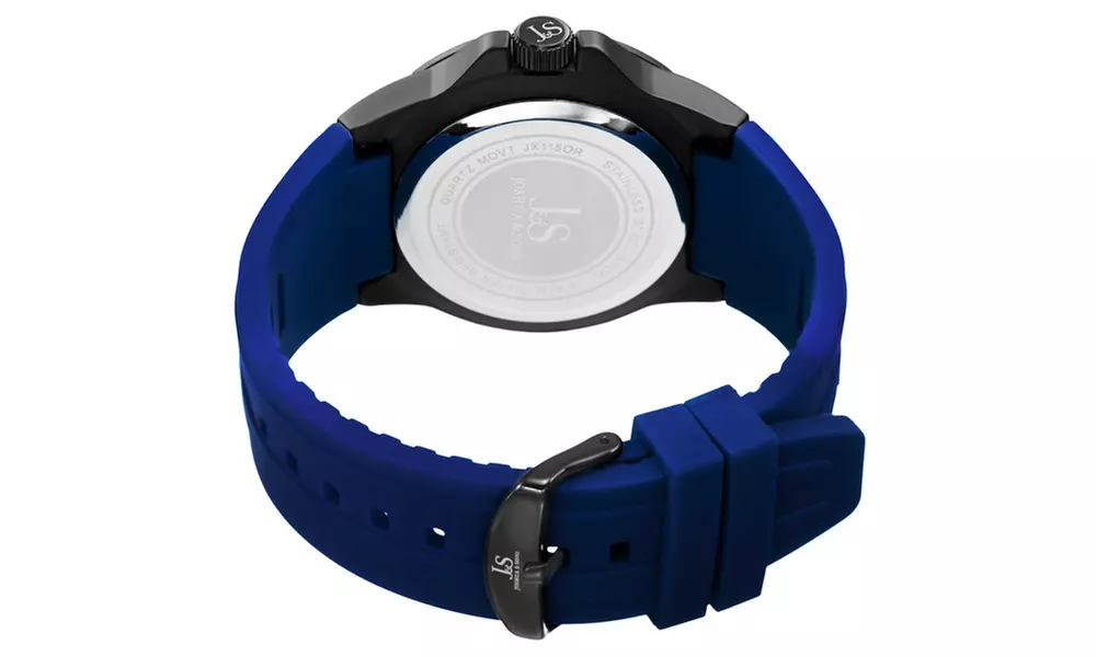 Joshua & Sons Men's Japanese Quartz Date Display Strap Watch JXGP115