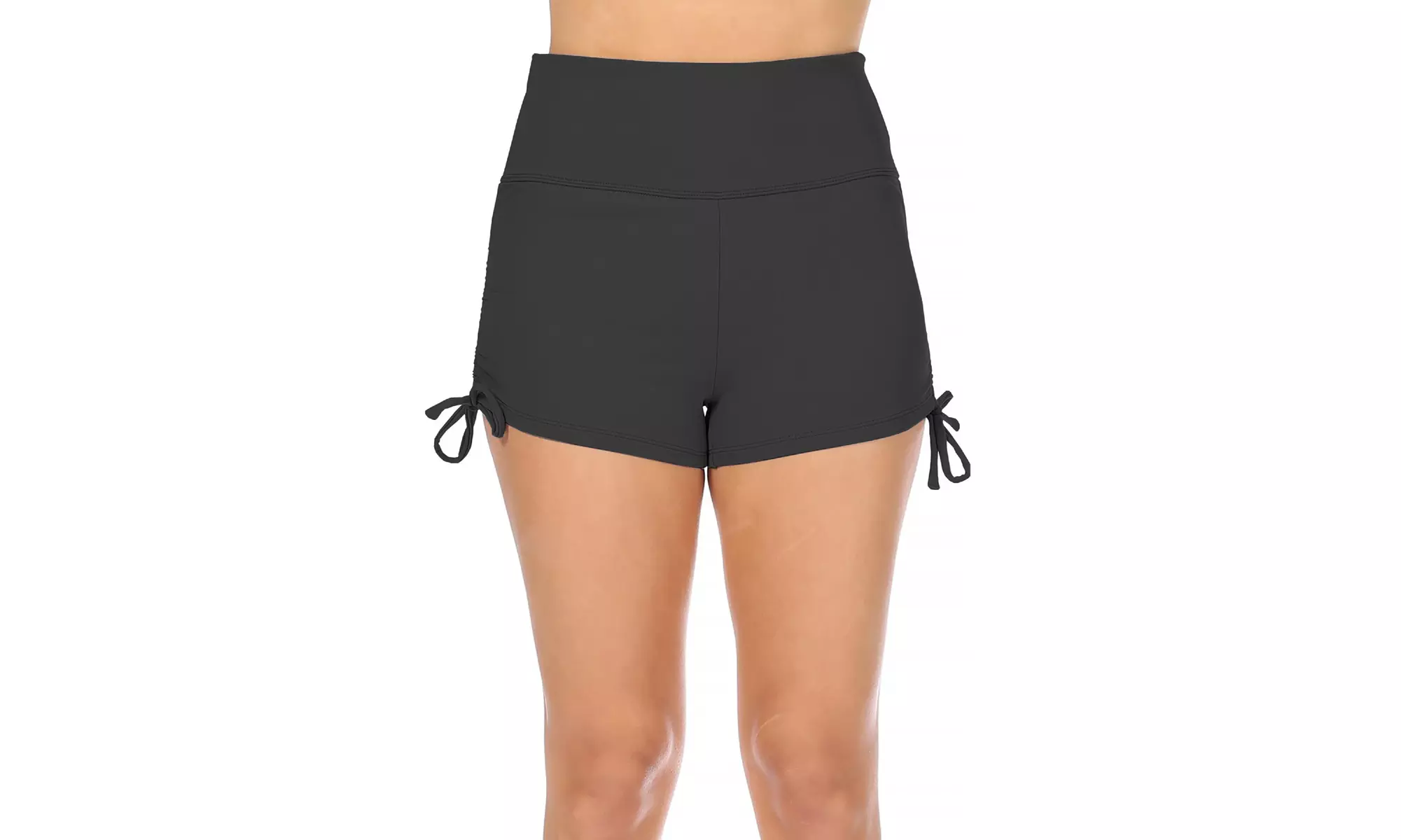 Women's Solid Detail Athletic Running Shorts