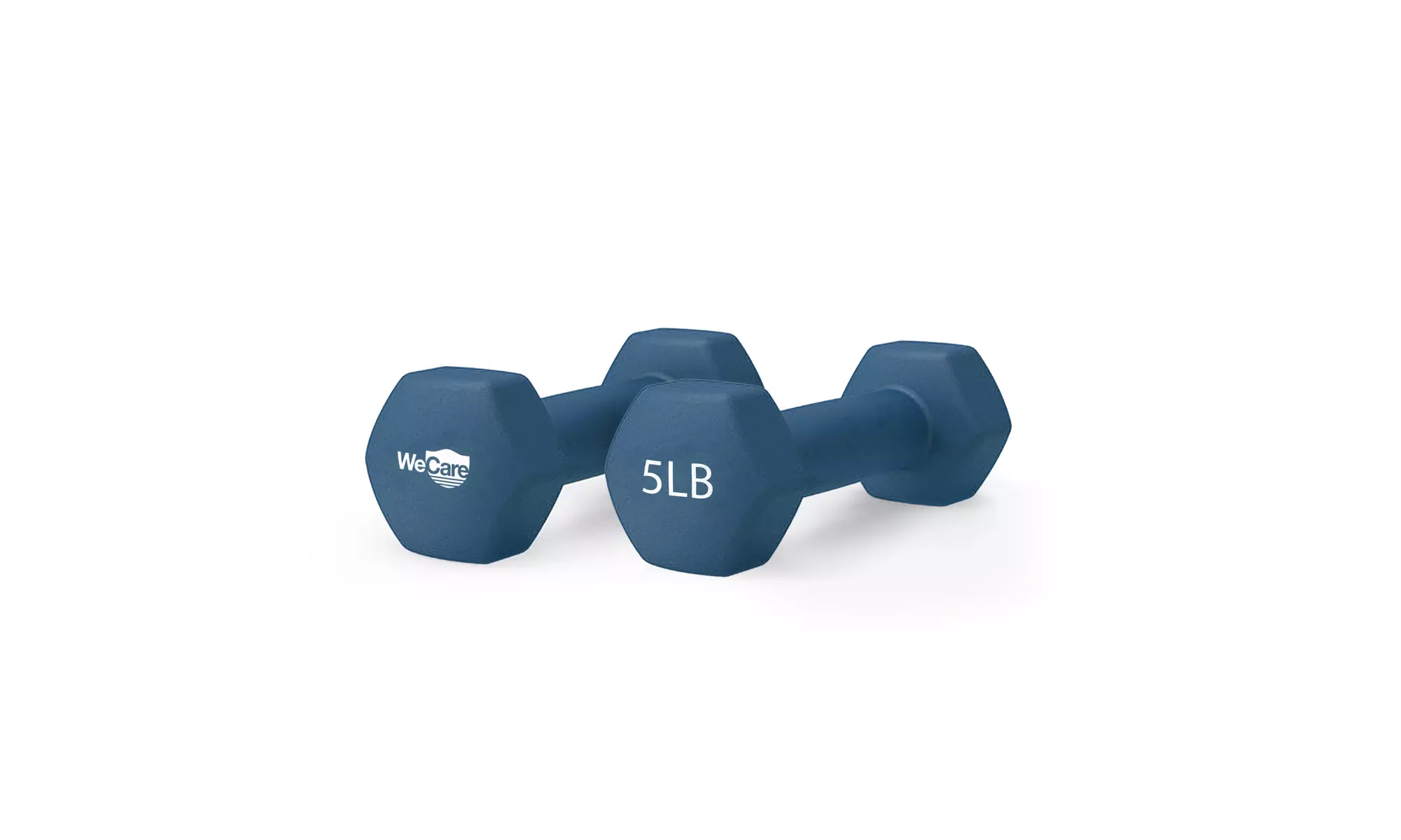 WeCare Neoprene Coated Dumbbells for Non-Slip Grip (Set of Two)