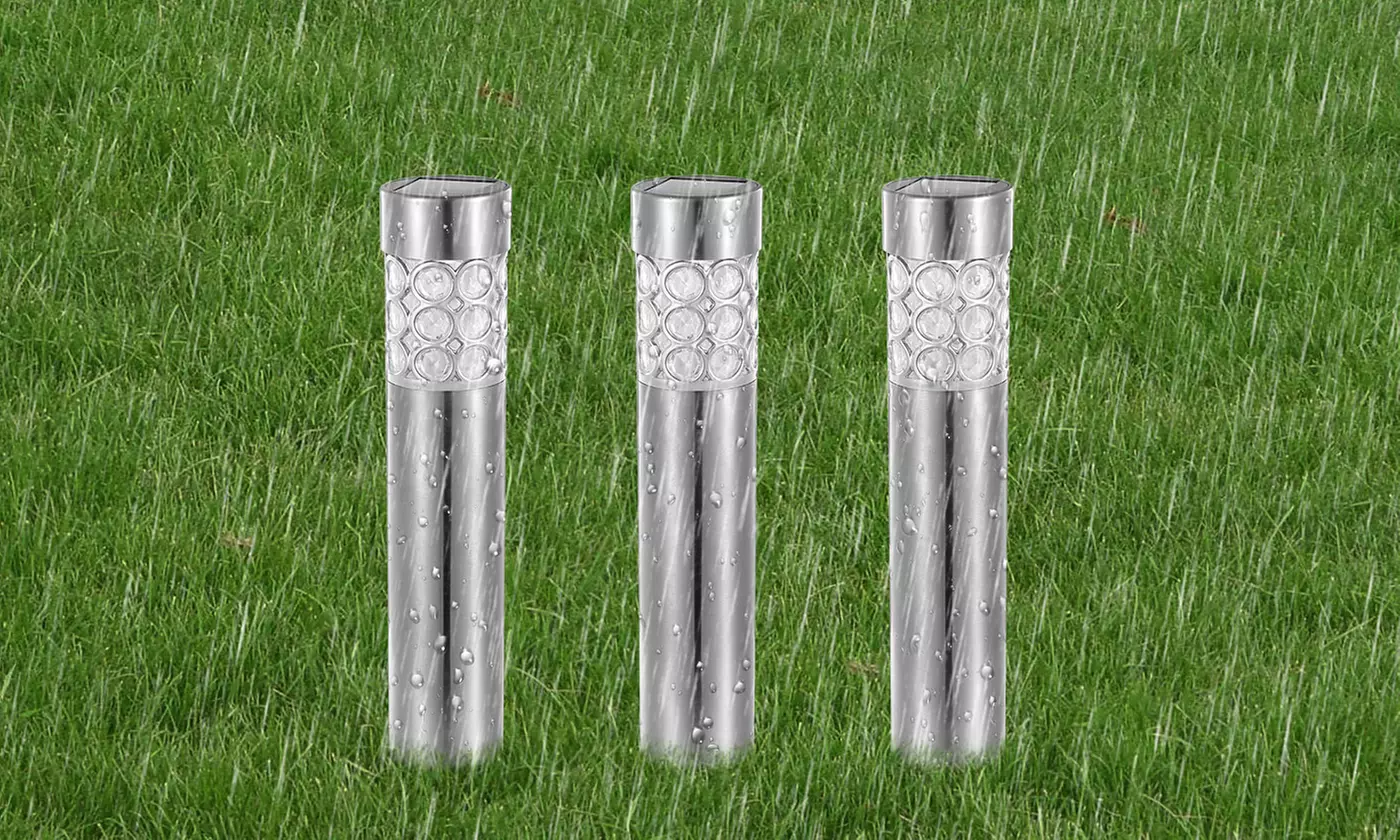 SolarEK Circular Color-Changing Solar Garden Pathway Light Set (6 or 12 Pack)