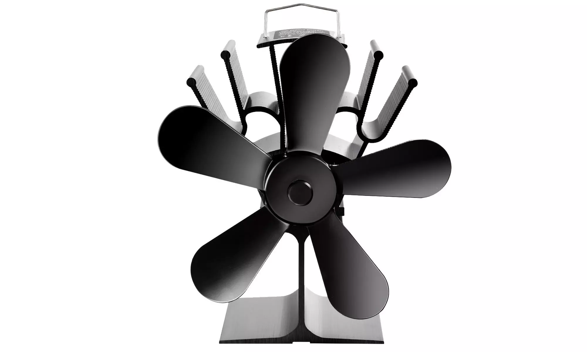 Stove Fan 5 Blades Fuel Saving Heat Powered For Wood Burner Fireplace  - Primary Image