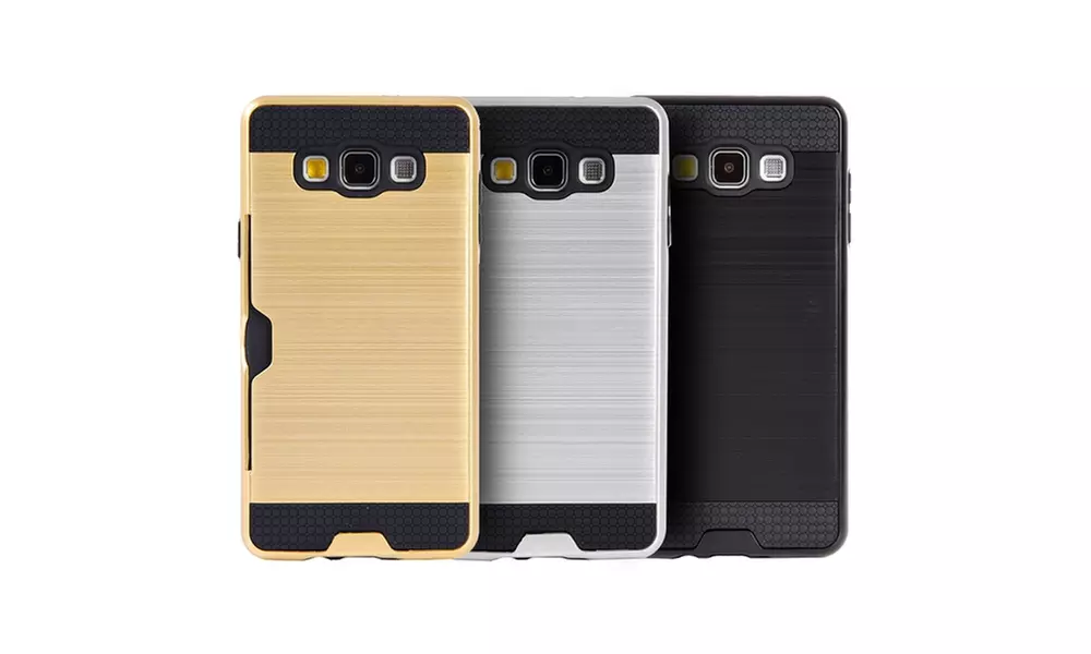 Samsung Galaxy A5 Hybrid Card To Go Case Black Tpu With Silk Back - Primary Image