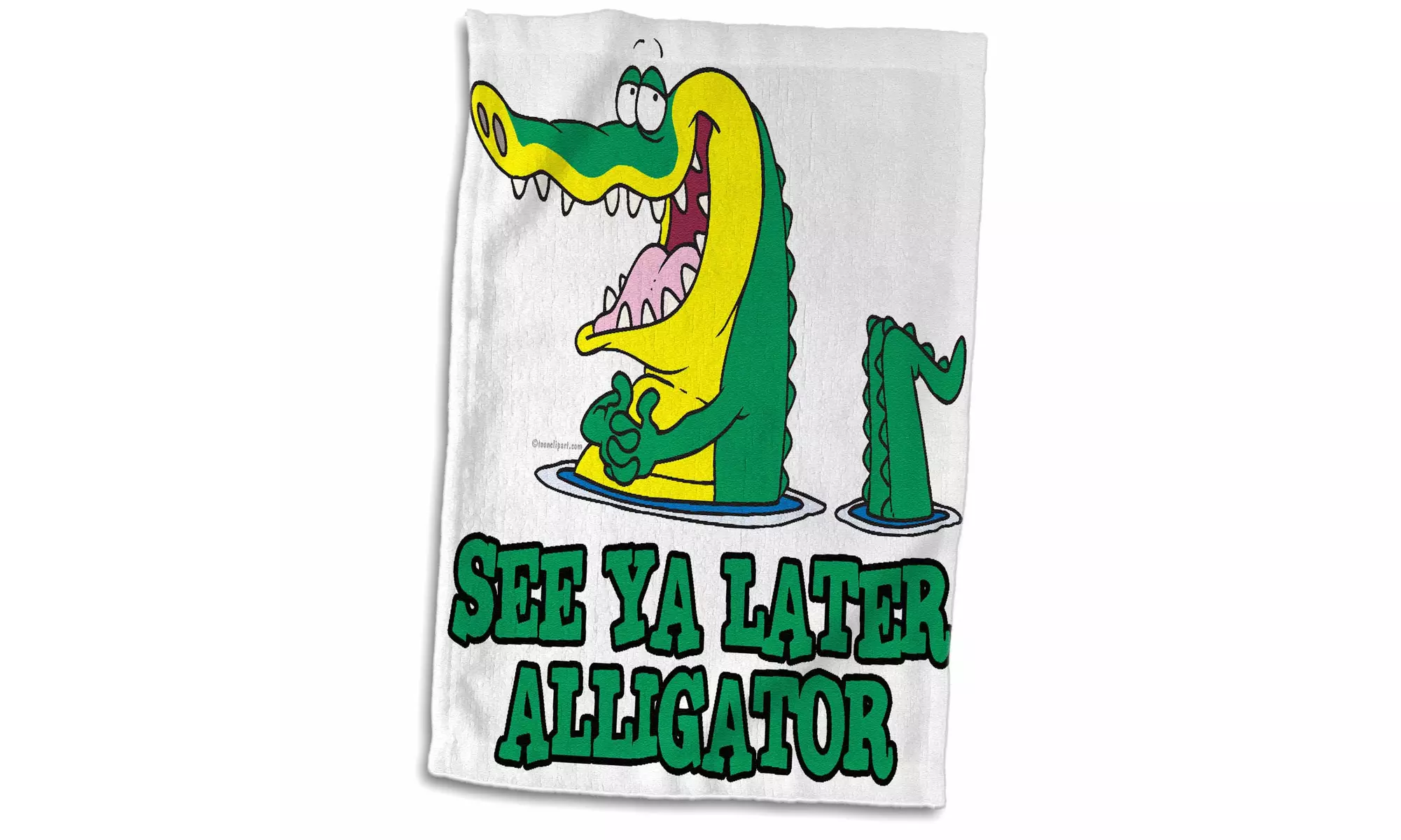  Towel - See Ya Later Alligator - 15 by 22-inches  - Primary Image