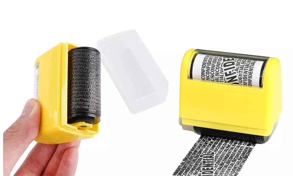 Confidential Information Protection Roller Stamp - Primary Image