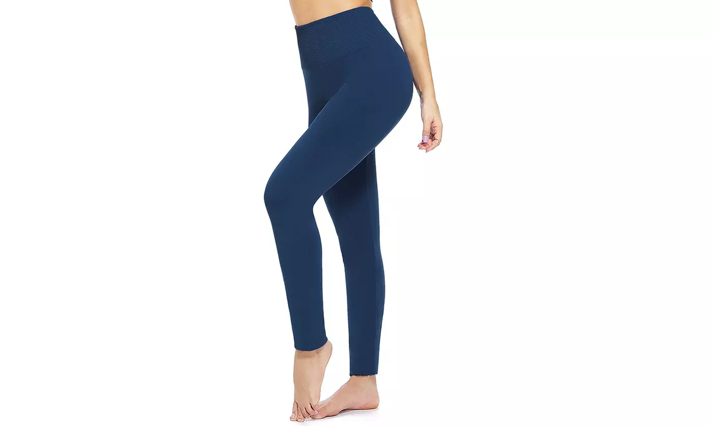 Women Winter Warm High Waisted Stretchy Fleece Lined Leggings One SIze