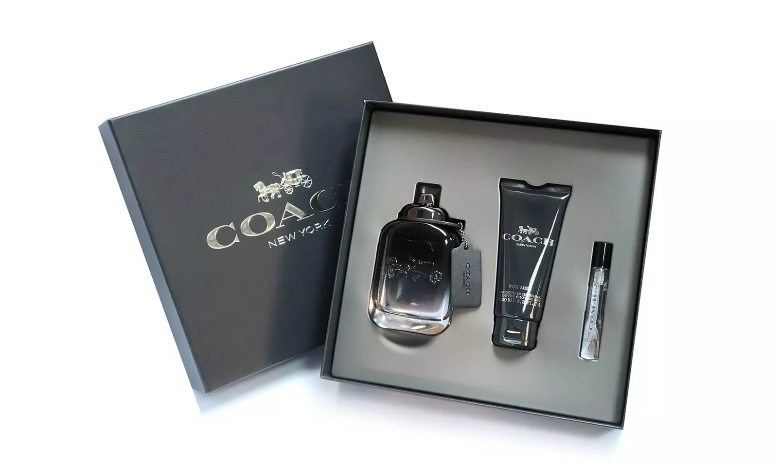 Coach New York For Men 3 Piece Eau de Toilette Gift Set for Men